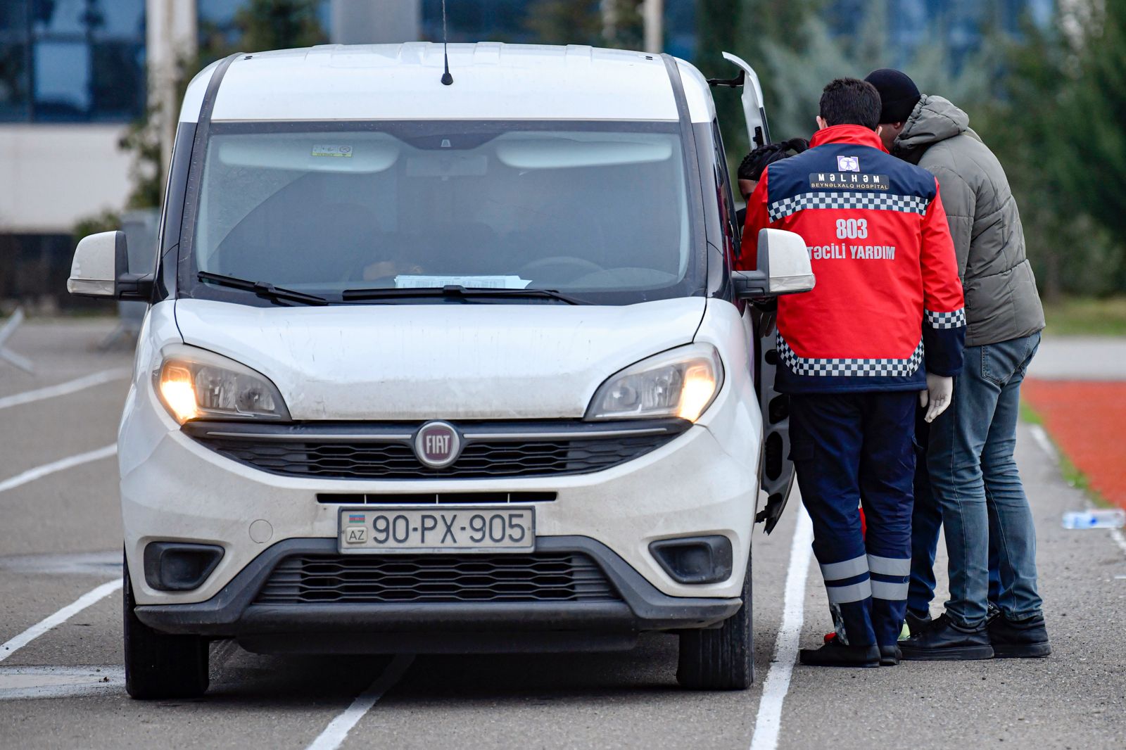 Melhem International Hospital's Ambulance at Baku Juniors Game