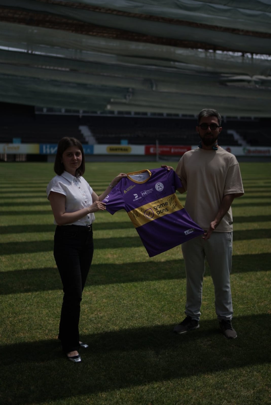 Kit presentation at the stadium
