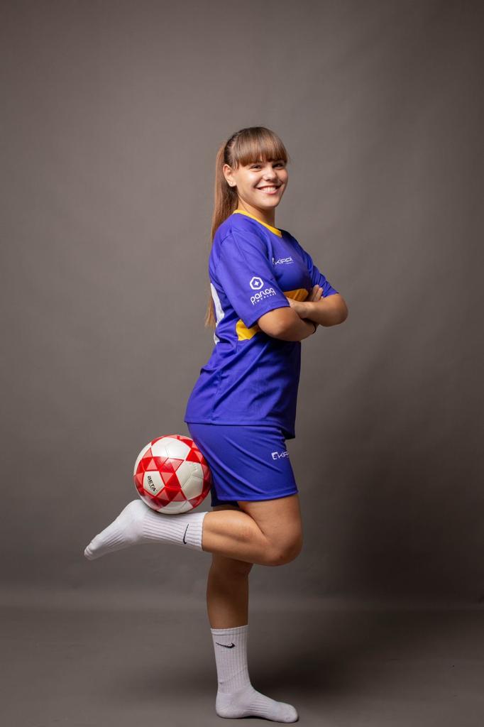 Baku Juniors player playful posing