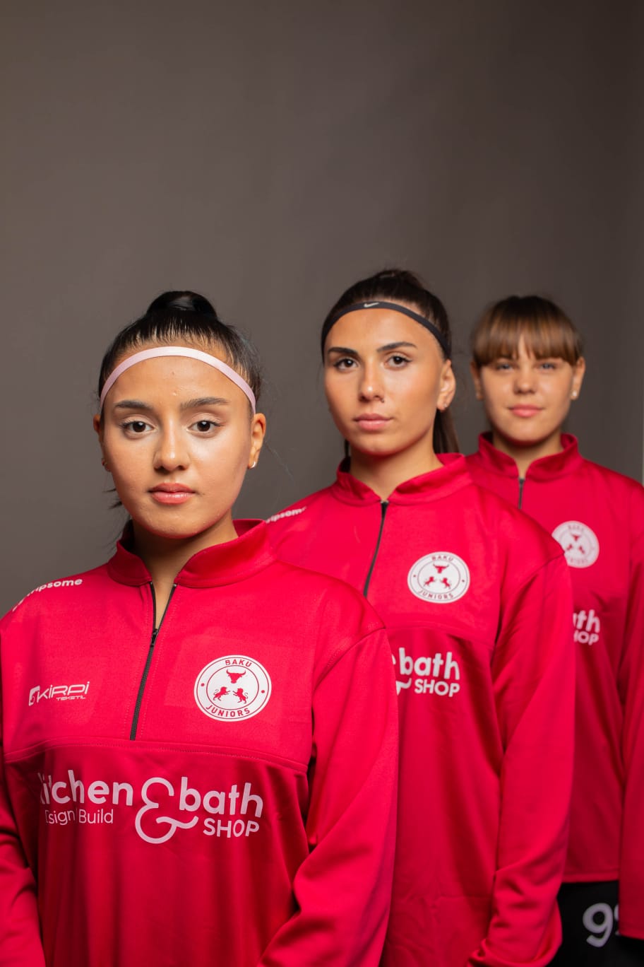 Baku Juniors team posing for camera